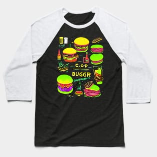 Burger pattern Baseball T-Shirt